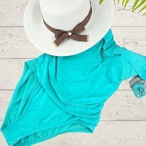 Bleu Rod Beattie- Kore Ruffled Bandeau One Piece Swimsuit-6